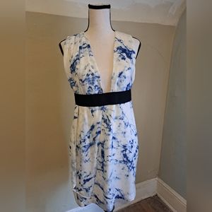 Chalk blue and white dress. Size  0.